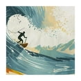 thumbnail image 4 of WYYP Surfing Wave Boat Square Tablecloth 100% Polyester Fiber 36*36, 4 of 8