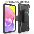 thumbnail image 5 of Armor Kombo Holster Rugged Cover Designed For Samsung Galaxy A03S Case Transparent Clear And Skull Series, 5 of 9