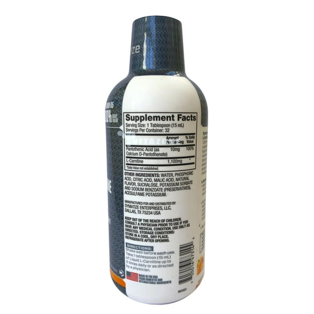 Carnitina líquida Dymatize Naranja 473 ml