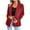 Red, variant on Hfyihgf Womens Casual Classic Corduroy Blazer Jackets Boyfriend Open Front Business Lapel Button Long Sleeve Work Office Suit Coat(Beige,L)