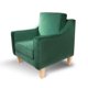 thumbnail image 2 of Sillón Menken SofaMatch, Tela de Terciopelo, Patas Natural verde Unitalla, 2 of 5