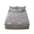 thumbnail image 2 of Fitted Sheet With Elastic Band Plaid Polygon Pattern Gothic Bedding Sheets Luxury Bedspreads For Double Bed 120x200cm, 2 of 2
