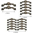 thumbnail image 3 of Urbalabs Cast Iron Kitchen Cabinet Handles and Drawer Pulls Western Concho Cross Horseshoe and Star Country Home Rustic Decor Farmhouse Cabinet Handle Cabinet Knobs (10, Copper Western Cross), 3 of 7