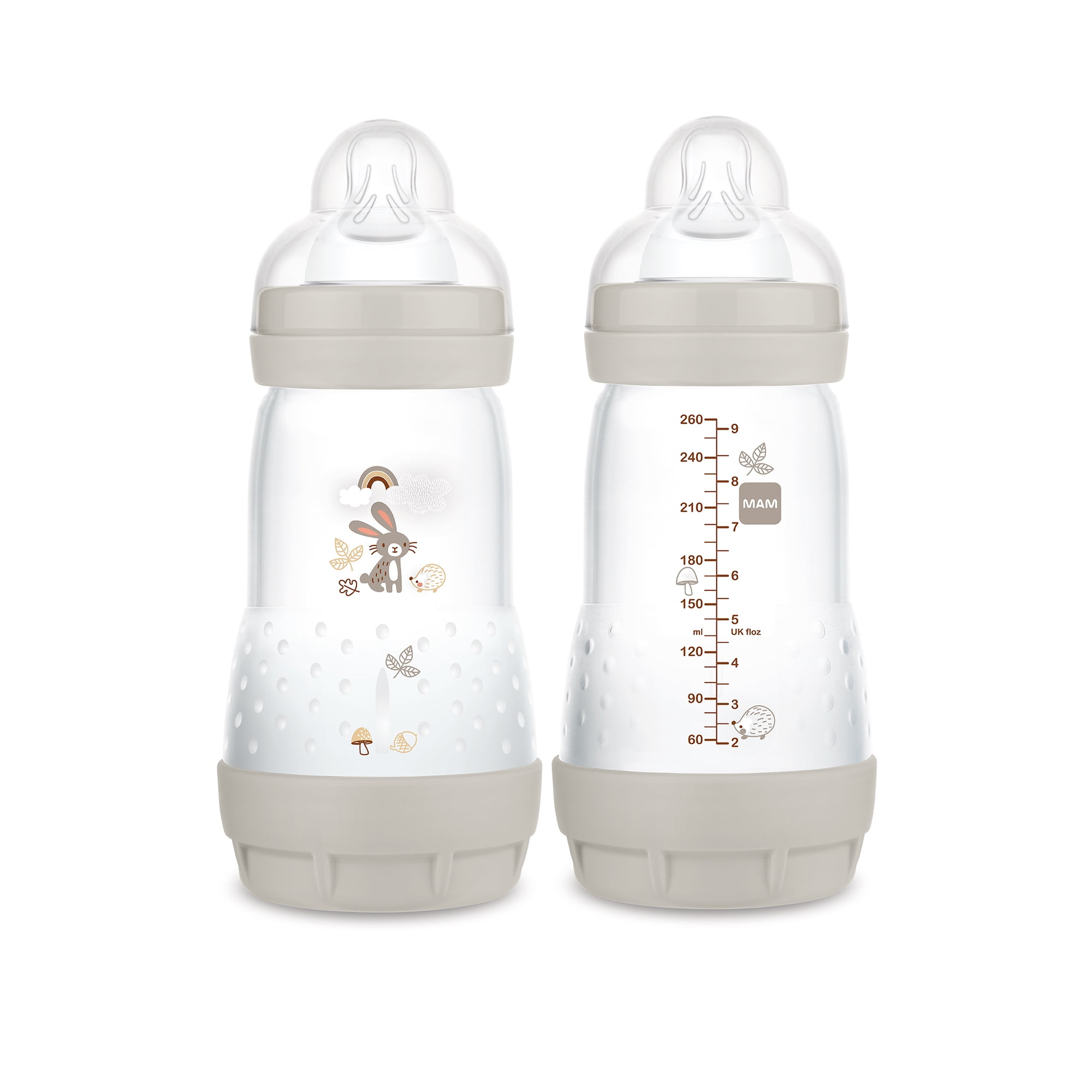 MAM Easy Start Anti-Colic Matte Bottle 9 oz, 2 pack - Dune