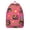 Rose-red, variant on Vintage Bohemian Print Backpack for Adults, Large Capacity Boho Style Bookbag with Multiple Pockets, School Backpack for Students, Commute, Travel, College, Great Gift Choice