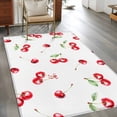 thumbnail image 3 of Non-Slip Rug Pad Rugs Summer Cherry Red Watercolor Rectangle Area Rugs 3x5Ft Soft Carpet Pads for Living Room Kids Room, Farm Fruit Harvest, 3 of 9