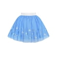 thumbnail image 2 of Girls Skirt Blue Snow Queen Costume Crown Wand Tutu Dancing 2-3 Years, 2 of 6