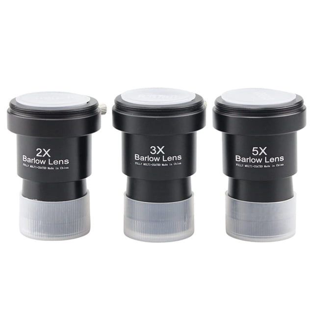Kit de lentes Telescope Barlow 2X-3X-5X para ocular de astronomía