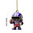 thumbnail image 3 of asddcavvf Interesting Super Wrist Style Rugby Player Acrylic Statue Keychain 2D Design A Sports Souvenir That Fans Can Collect Stone Rain Chains Door Beads for Doorways, 3 of 6