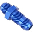 thumbnail image 3 of Straight Aluminum Bulkhead Flare Fitting, Blue, -10 AN, 3 of 6