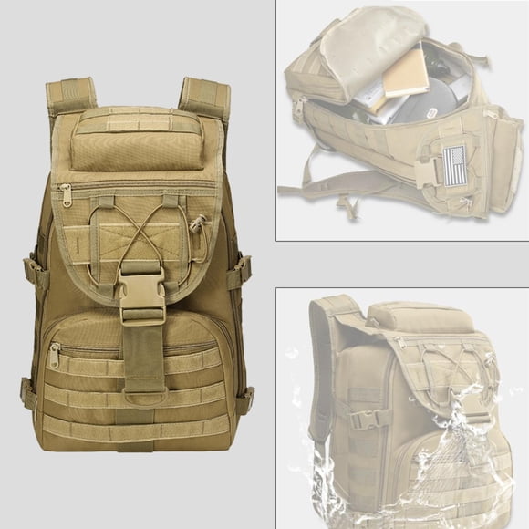 Mochila táctica militar Impermeable al aire libre Senderismo Trekking Cola Senderismo Knapsack