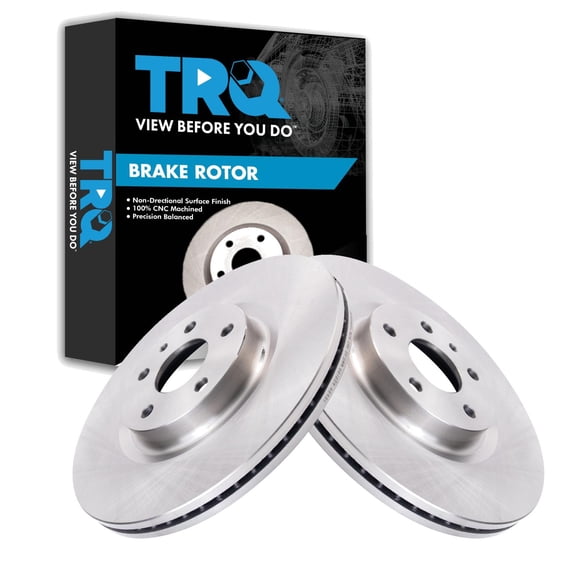TRQ Front Brake Rotor Set Vented Fits 2013-2020 Ford Fusion 2013-2016 Lincoln MKZ