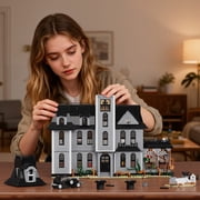 Addas Family Building Block Sets Gothic Haunted House Halloween Christmas sets for Home Decor