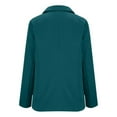 thumbnail image 5 of BRDFRL Womens Business Casual Blazer Summer Cardigan Lapel Button Down Solid Suit Jacket with Lined Office Work Clothes 2025 Turquoise S, 5 of 7