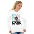 thumbnail image 4 of Cute NASA Worm Logo Mars Astronaut Sweatshirt for Men or Women Brisco Brands M, 4 of 6