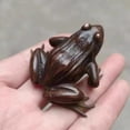 thumbnail image 2 of Antique-style lotus leaf frog backflow incense holder, a small ornament for home decoration, tea pet, tea ceremony decoration, frog incense holder., 2 of 4