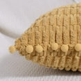 thumbnail image 3 of 2 paquetes de fundas de almohada decorativas de 18 x 18 pulgadas con pompones para sofá, cama, sala de estar, decoración del hogar estilo bohemio de granja, 3 of 4