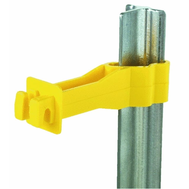 Aislador T Post DARE SNUG-RT-25 amarillo, 25 unidades
