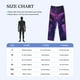 thumbnail image 4 of Fotbe Purple Starry Sky Antelope Pantalones de Pijama para Hombre, Pantalones de Dormir, Pantalones de Casa con Cintura Ajustable y Bolsillos-Medium, 4 of 6