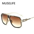 thumbnail image 2 of New Style 2024 Sunglasses Men Brand Designer Sun Glasses Driving Oculos De Sol Masculino Grandmaster Square Sunglass Gold-GradientGray As Picture, 2 of 6