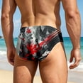thumbnail image 4 of LLDYYDS Mens Canada Swim Briefs Canadian Maple Leaf Flag Graphic 1st July Patriotic Beach Triangle Bikini Swimwear with Drawstring, 4 of 5