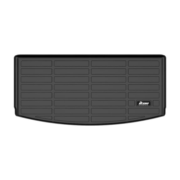 Ikon Motorsports TPE Thermo Plastic Elastomer All Weather Heavy Duty Waterproof Rear Trunk Tray Cargo Liner Mats For 2021-2025 Jeep Grand Cherokee L