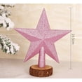 thumbnail image 2 of Christmas Tree Topper with LED Light,Clear Five-Pointed Star Tree Topper Plug in for Xmas New Year Lighted Christmas Tree Decoration, 2 of 6