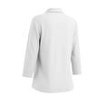 thumbnail image 5 of Ziynglg Shirts for Women Collared 3/4 Length Sleeve Tops Button Down Open Front Dressy Tops Summer Work Office Tops, 5 of 6