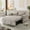 Light Grey, variant on Fabric Convertible Sofa Bed, Pull Out Sleeper Sofa Bed, Loveseat Couch with Side Pocket, 3 in 1 Convertible Sleeper Sofa Bed for Living Room, Apartment, Bedroom, RV
