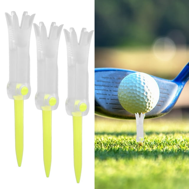 Anti Flying Training Golf Tee, Attractive Moderate Appearance High Performance Rotatable Training Golf Tee for Golf Red,Blue,Yellow,Pink,Orange