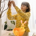 thumbnail image 5 of BKER Easter Decoration Storage Storage Cartoon Bunny Round Candy Easter Candy Storage, 5 of 5