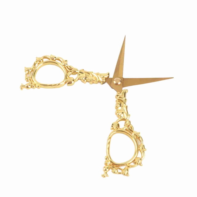 Premium Zinc Alloy Sewing Scissors, Retro European Style Embroidery Scissors with Incisive Blade Design, Suitable for Paper Cutting, Cross Stitch Needlework