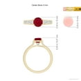 thumbnail image 6 of ANGARA Natural Round 1 ct Ruby Tapered Shank Solitaire Engagement Ring in 14K Yellow Gold for Women (Size-6mm) | July Birthstone, Birthday, Anniversary, Jewelry Gift for Women | Natural Ruby Ring, 6 of 10