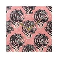 thumbnail image 5 of Tiger Head on Pink Wall Clock Square Silent Non Ticking Battery Operated Clock for Home Bathroom Kitchen Bedroom Living Room, 5 of 8