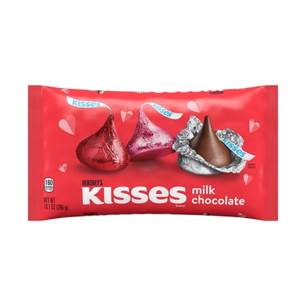 HERSHEY'S KISSES, Valentine's Candy , 10.1 oz (2 PAcks)