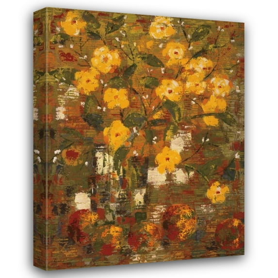 Zivana Gojanovic 15x18 Gallery Wrapped Canvas Wall Art Titled - Yellow Bouquet