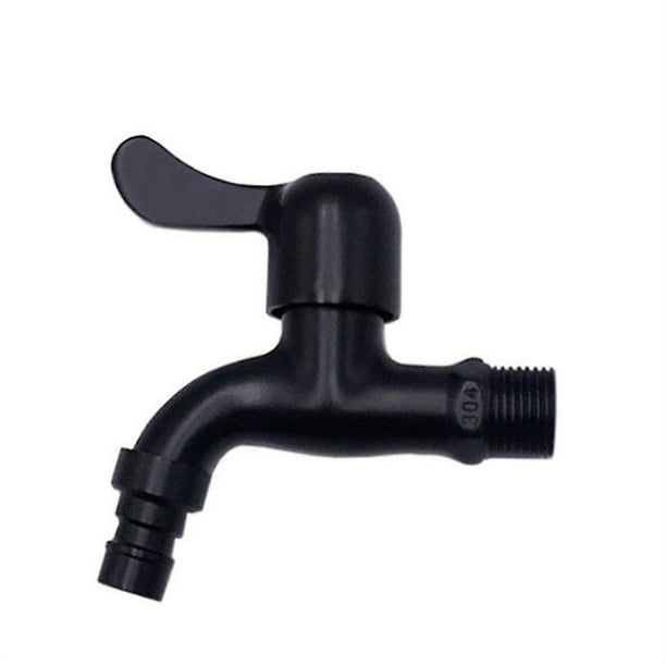 Outdoor Faucet 304 Stainless Steel Black Wall Mount Faucet Garden Water