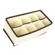 thumbnail image 3 of unbranded Caja Organizadora Beige Para Ropa Interior Y Calcetines Con 8 Compartimentos De Tela No Tejida, 3 of 8