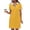 Yellow, variant on Mini Spring Dresses for Women 2025 Shirt Dress Golf White Patchwork Short Sleeve Dresses with Pockets