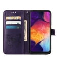 thumbnail image 3 of Dteck Folio Case for Samsung Galaxy A50 / A50s / A30S /A505, Embossed Butterfly Magnetic Flip PU Leather Wallet Case Stand Protective Cover with Hand Strap [Built-in card slots/money pocket], Purple, 3 of 5