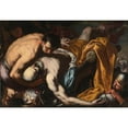 thumbnail image 3 of Antonio Zanchi 24x18 Black Modern Framed Museum Art Print Titled - The Death of King Josiah, 3 of 5