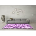 thumbnail image 3 of Ahgly Company Indoor Rectangle Abstract Purple Modern Area Rugs, 8' x 10', 3 of 4