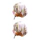 thumbnail image 3 of Gorro de dormir de doble capa Minnieouse Estampado de leopardo beige 2Conjunto, 3 of 6