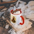 thumbnail image 5 of 3dRose, Print of Elvgren Pinup Waiting for You In Lingerie, 11oz Two-Tone Red Mug, 5 of 7