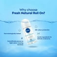 thumbnail image 5 of Nivea Fresh Natural Infini-Fresh Roll-On Deodorant Antibacterial 50ml 3-Pack, 5 of 7