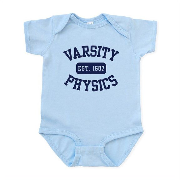 CafePress - Varsity Physics Infant Bodysuit - Baby Light Bodysuit, Size Newborn - 24 Months