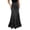 Black, variant on CAIXIA Womens Maxi Skirt 2026 Summer Flowy Polka Dot Floral High Waisted Mermaid Office Work Spring Long Slip Skirts
