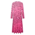 thumbnail image 4 of FNFYFH Women's Long Sleeve Halloween Print Maxi Dress Cute Costume Tunic Dresses for Parties, 4 of 5