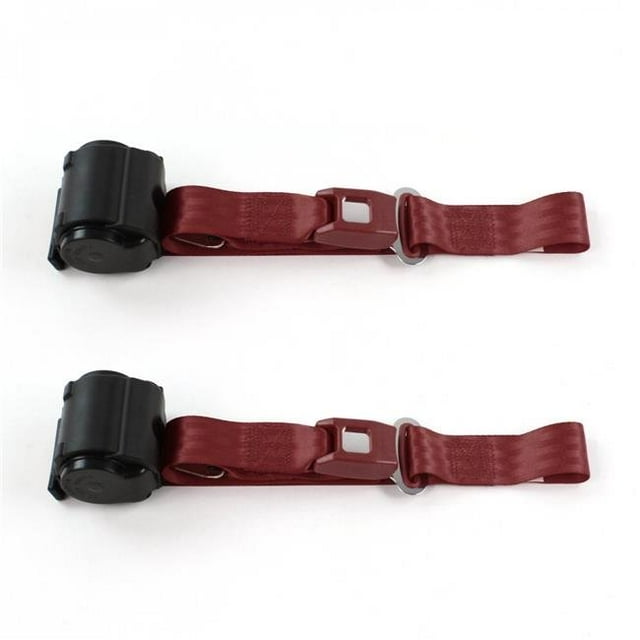 Kit de Ceinture de Sécurité à Godet Rétractable Standard à 2 Points avec 2 Ceintures pour Corvair Chevy 1960-1969