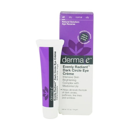 derma e Uniformément Radiant Cernes Eye Creme - 0.5 Oz